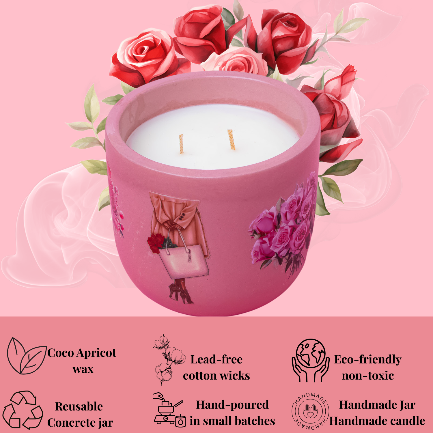 Roses Candle