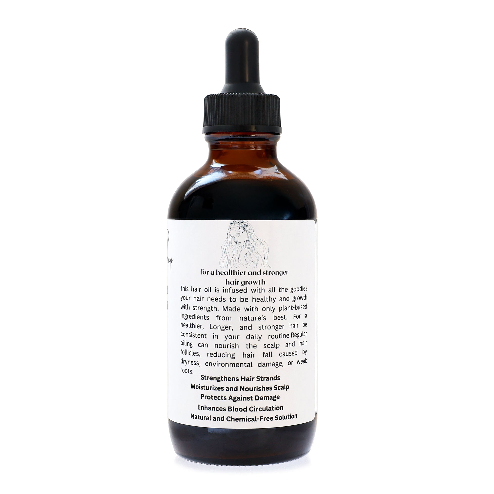 Hair growth and strengthening oil infuse with Rosemary, Moringa, Cloves, Fenugreek - 100 % Organic oils - Plant base oil - Natural hair care