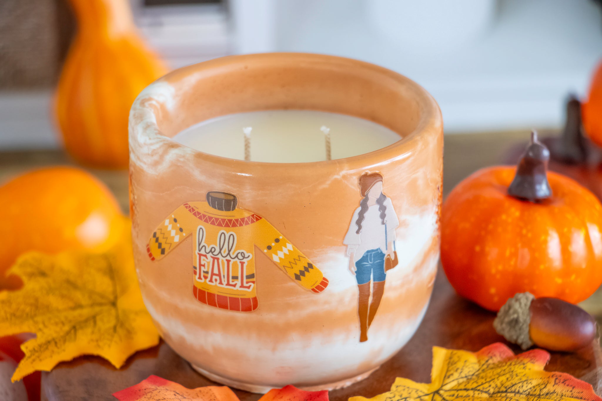 HELLO FALL 8 oz Candle