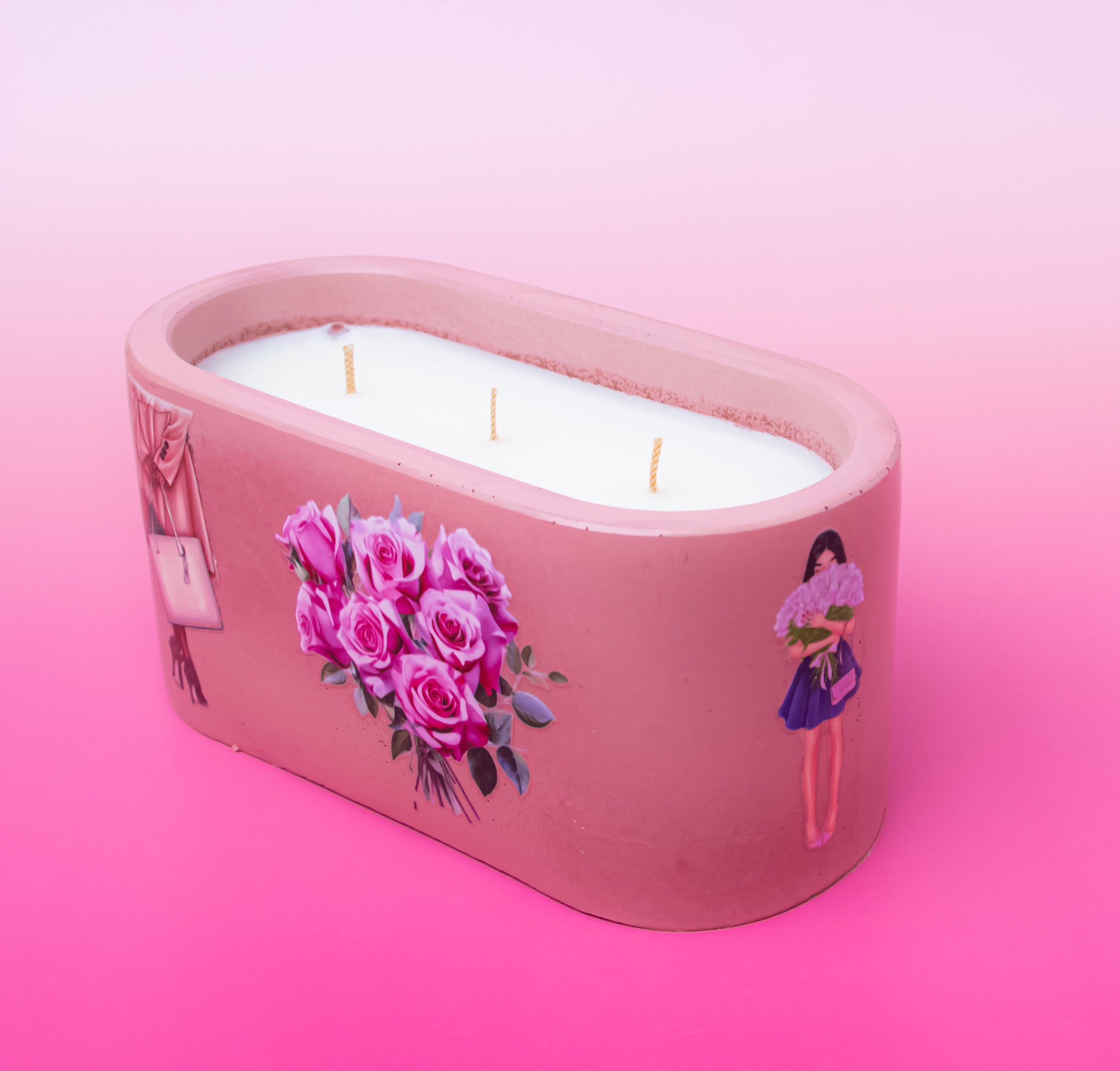 Roses Candle