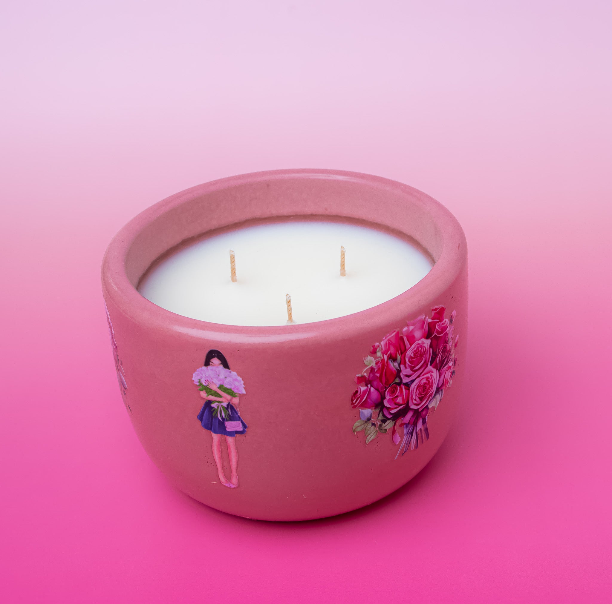 Roses Candle