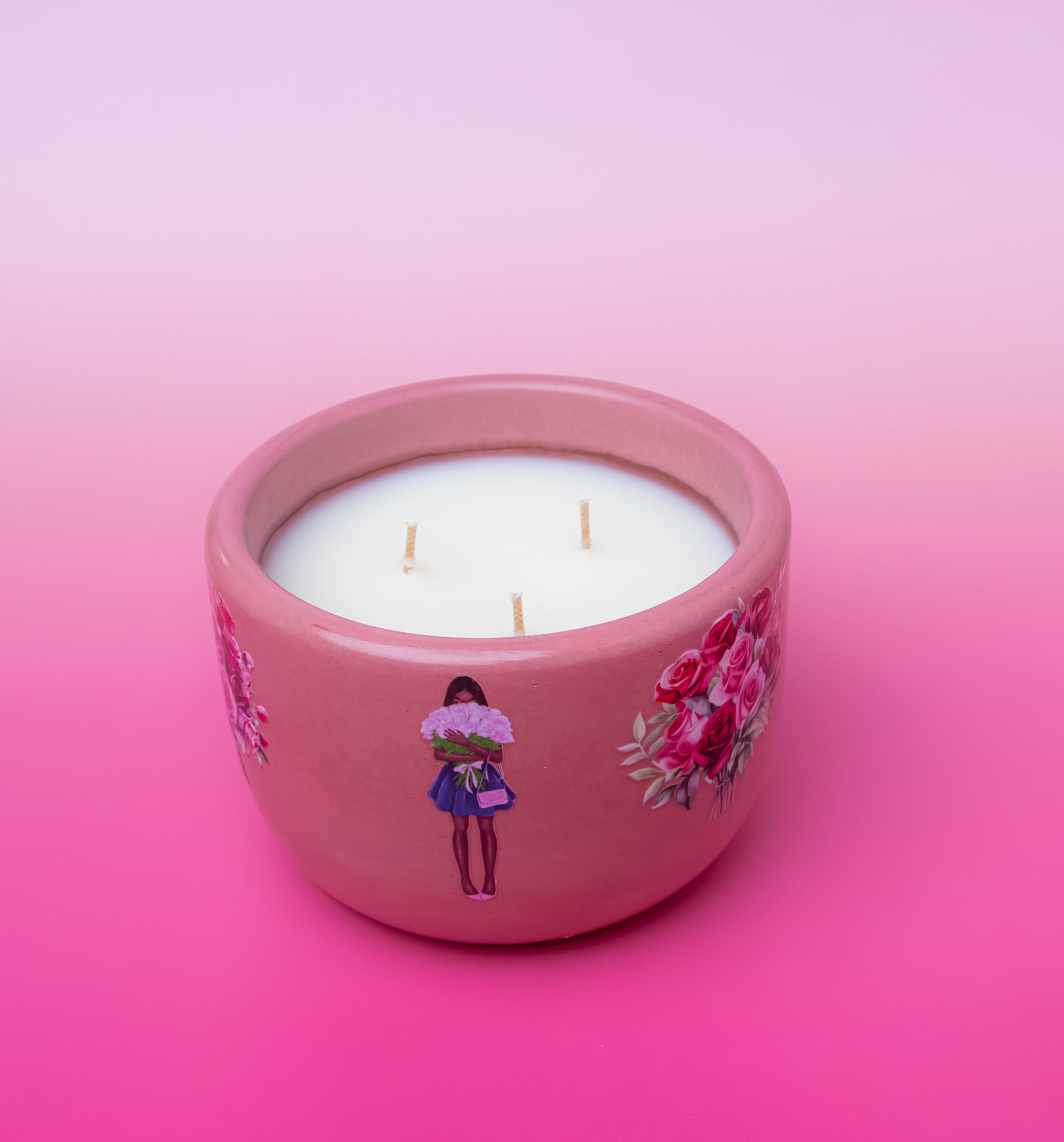 Roses Candle