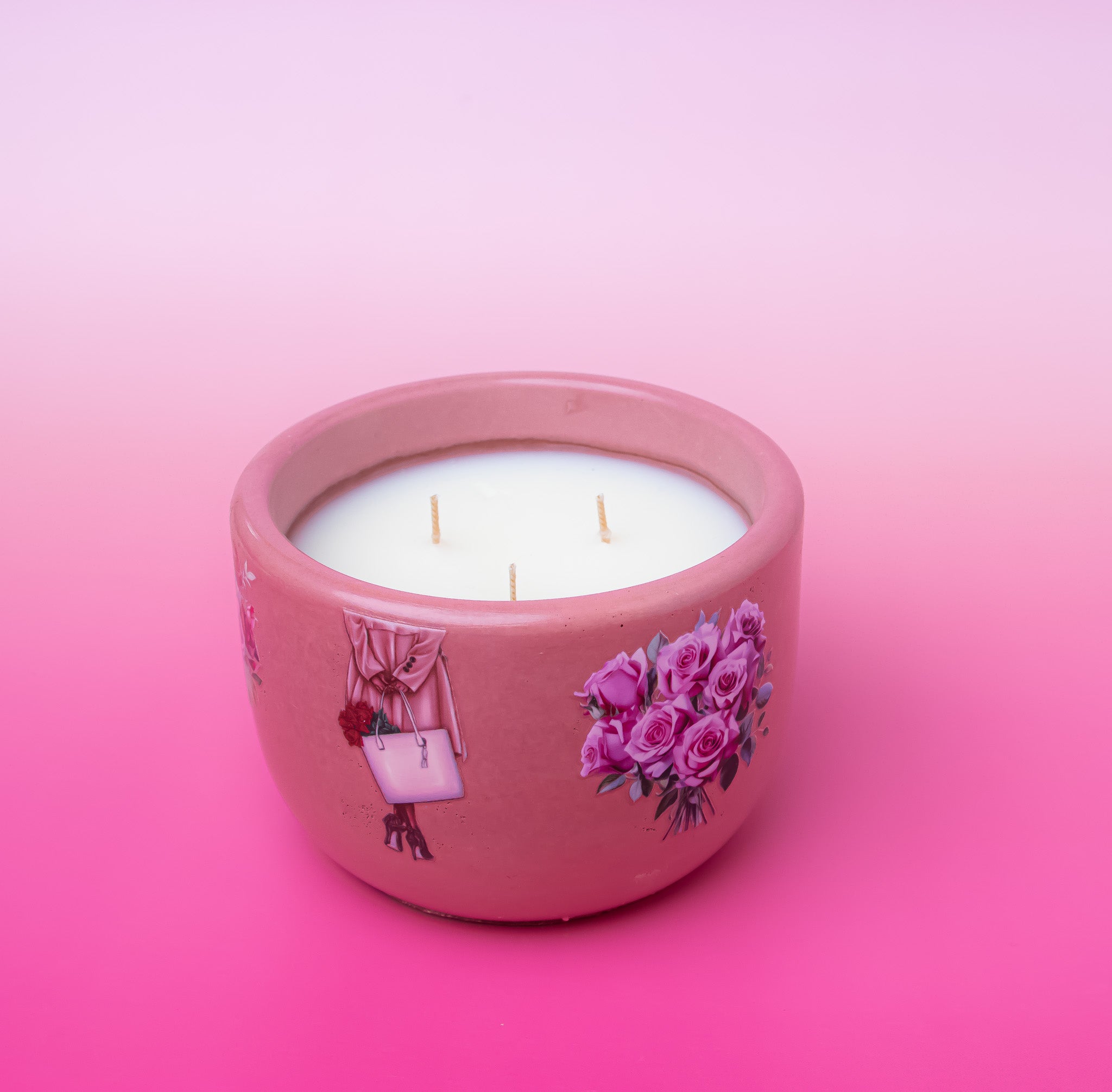 Roses Candle