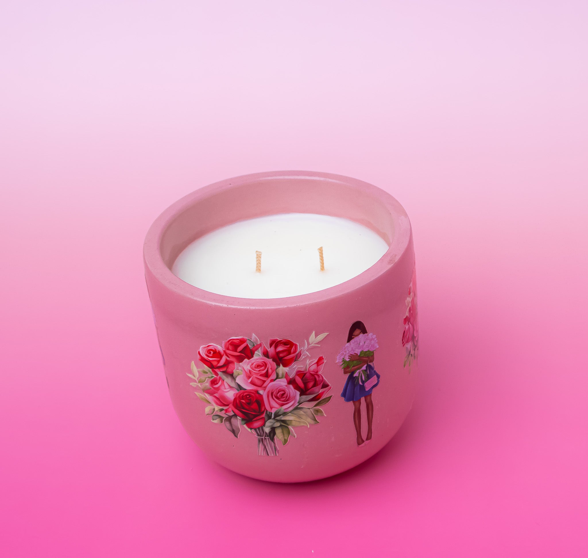 Roses Candle