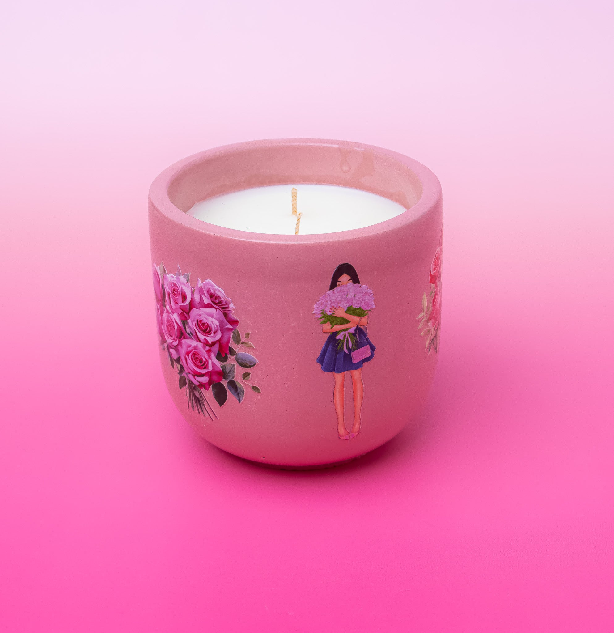 Roses Candle