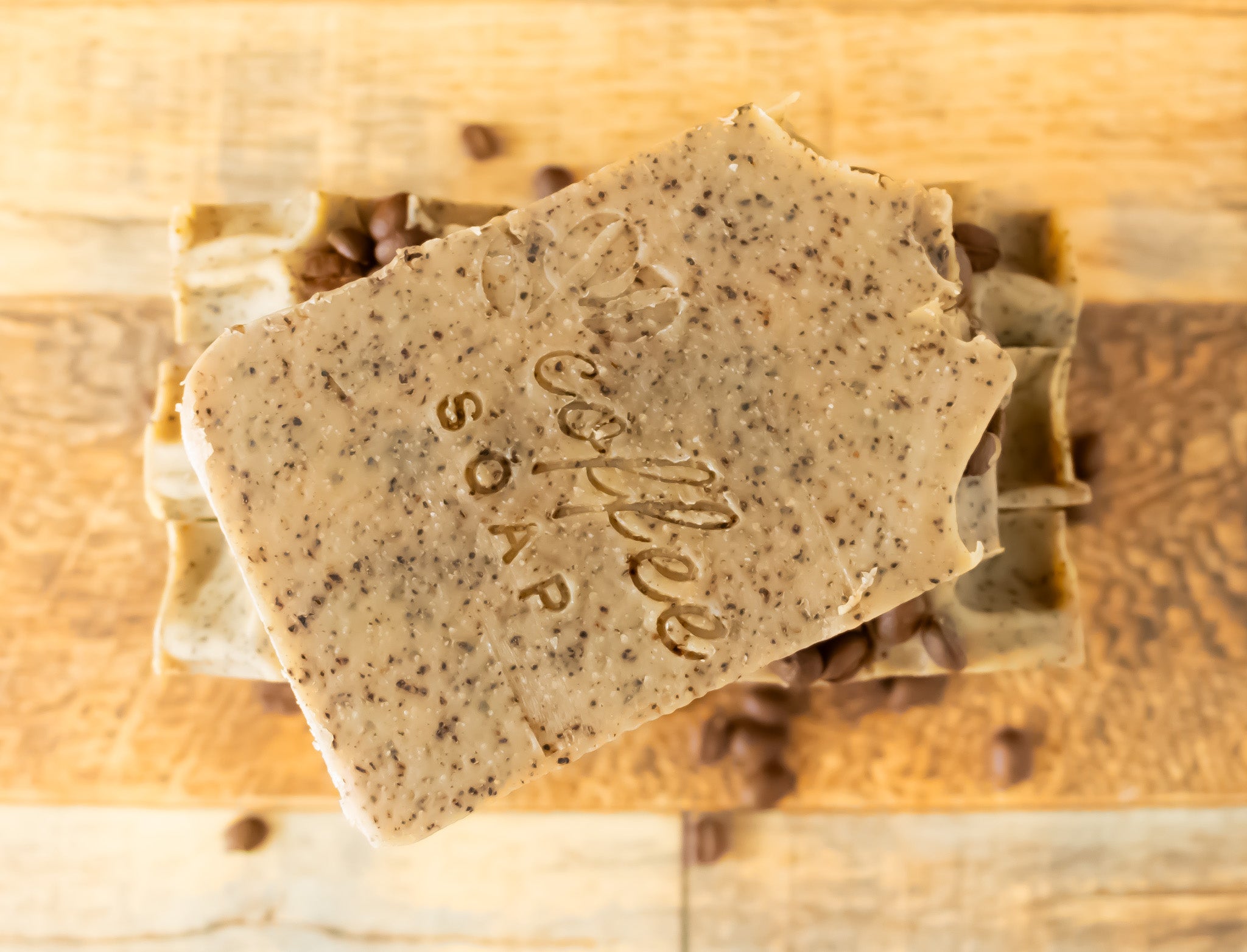 Coffee scrub soap