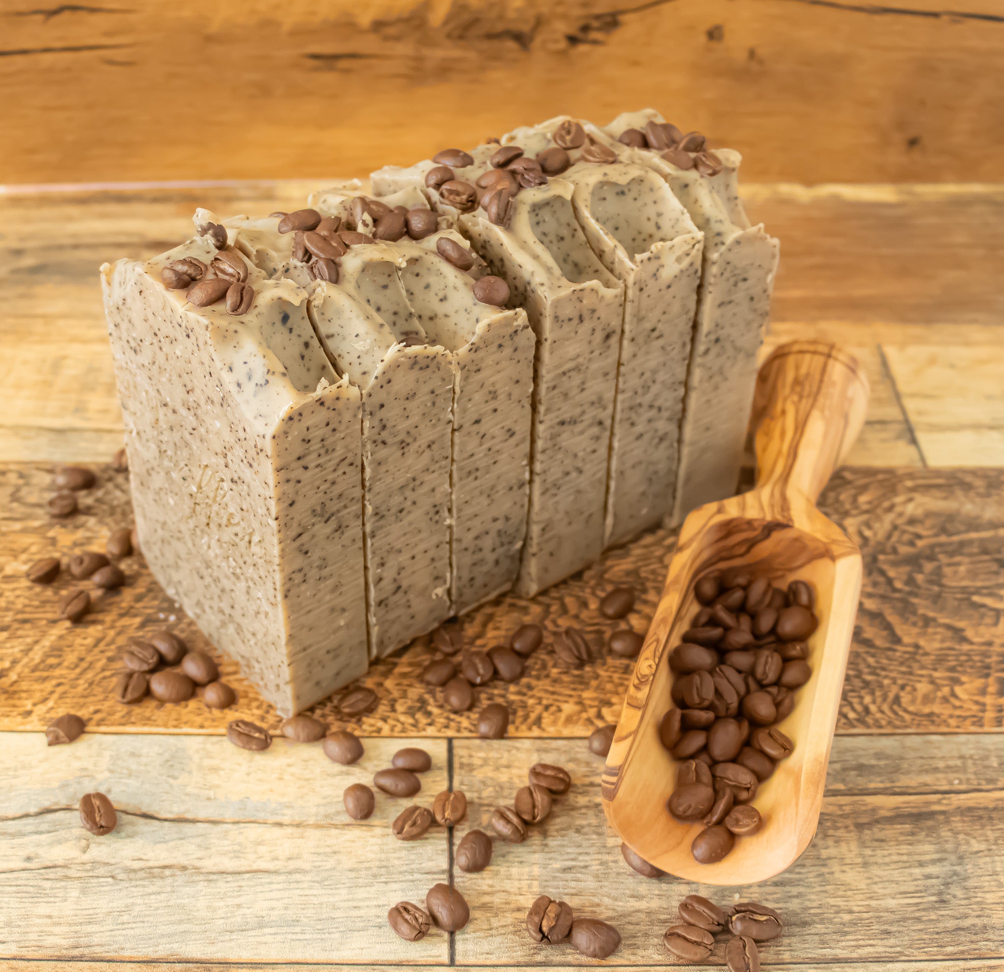 Coffee scrub soap