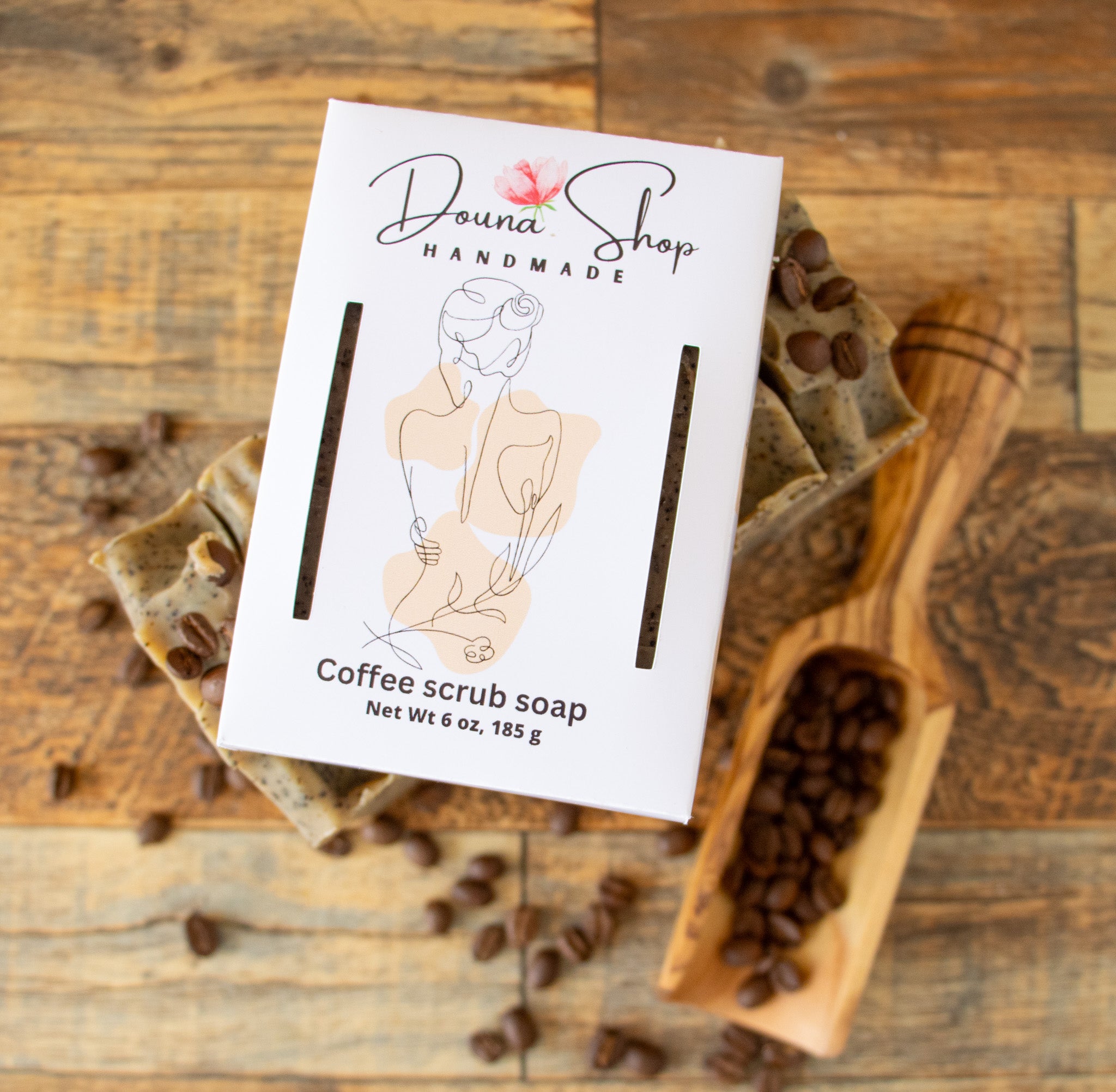 Coffee scrub soap