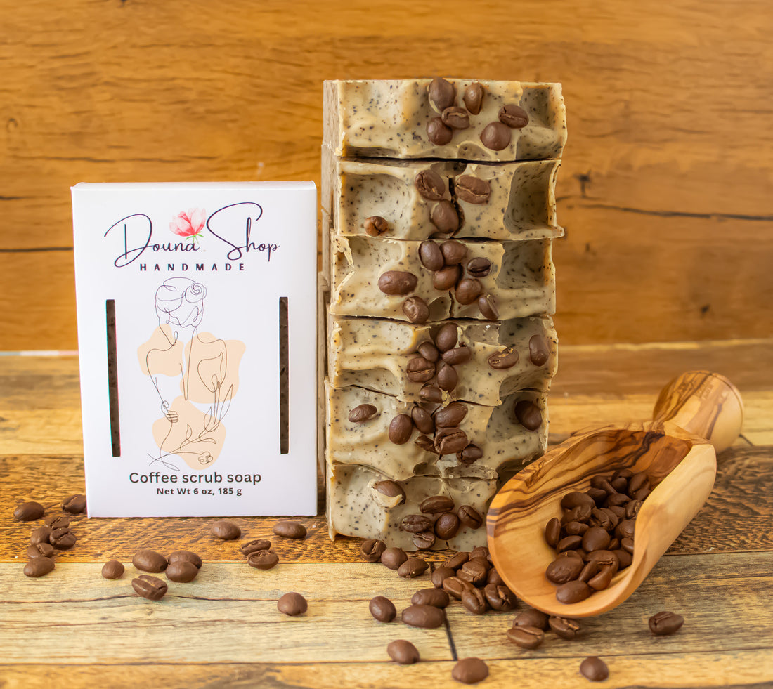 Coffee scrub soap