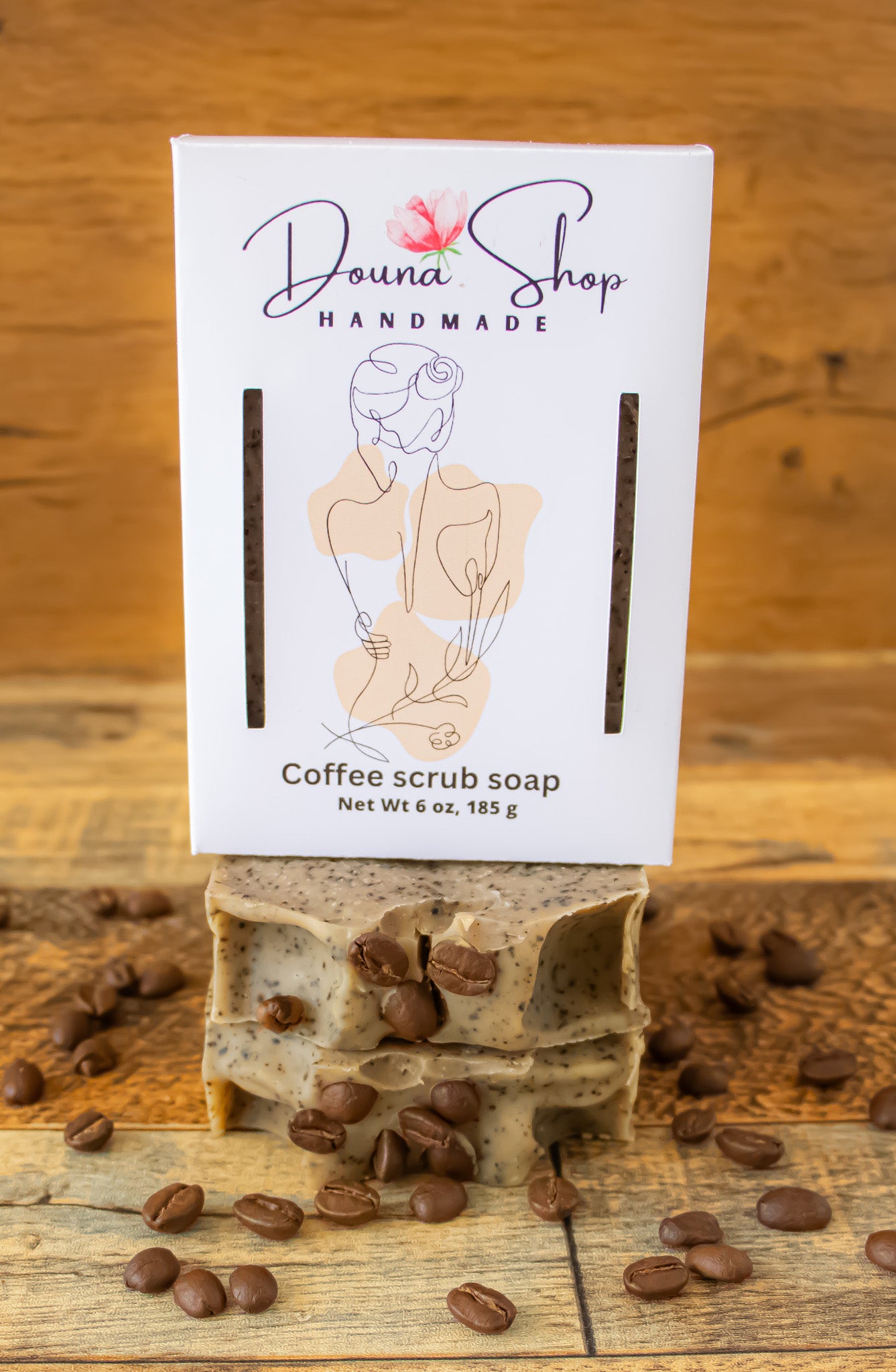 Coffee scrub soap