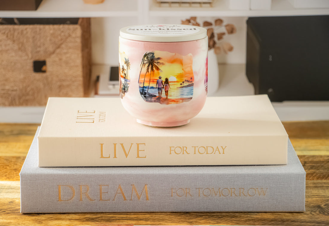 Sun-kissed candle