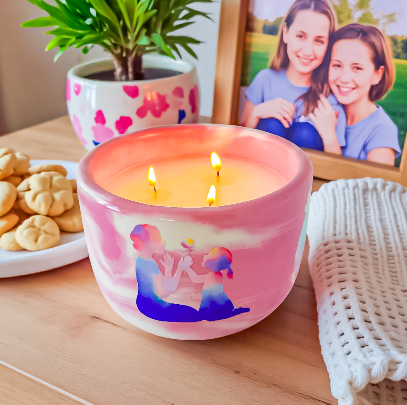 A Mother’s Love Candle | Handmade Floral Candle | Coco Apricot Wax | Jasmine, Rose & Plum | Non-Toxic | Mother’s Day Gift