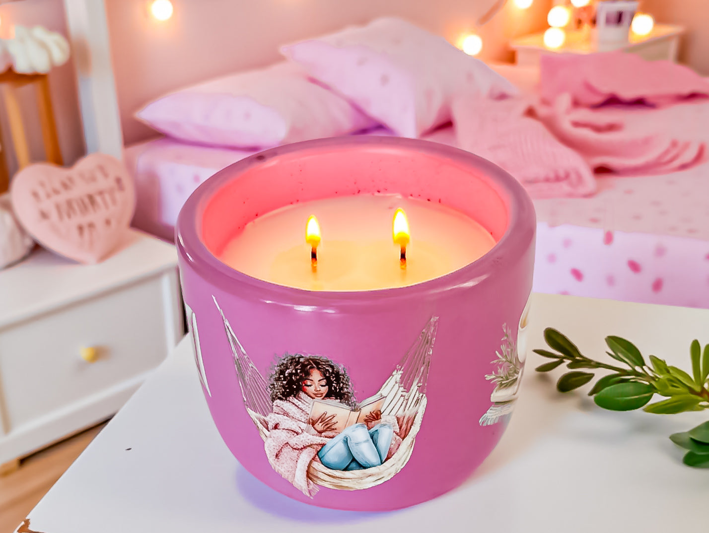 Cozy Day Scented Candle – Tonka, Coconut, Jasmine & Cocoa Butter Blend | Handmade With Coco Apricot Wax | Home Fragrance Gift