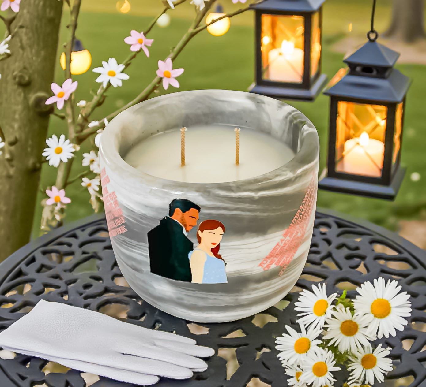 The Duke Candle | Vanilla Lavender | Smokey Wood | Bridgerton inspired | Handmade Coco Apricot Wax Candle