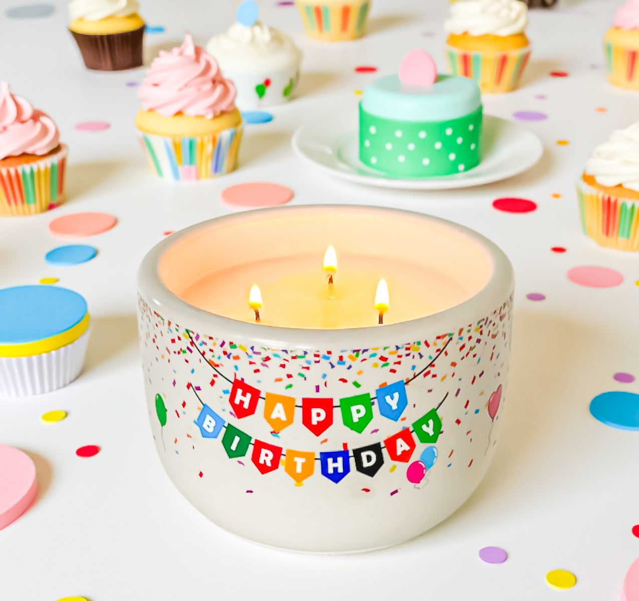 Happy Birthday Candle • Butterscotch Bourbon • Handmade Jar • Birthday Gift