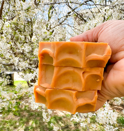 Turmeric carrot soap