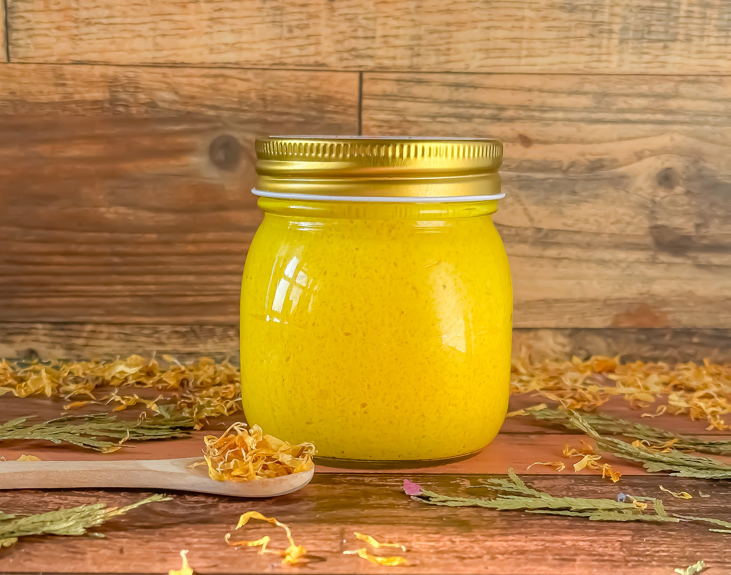 Turmeric sugar scrub