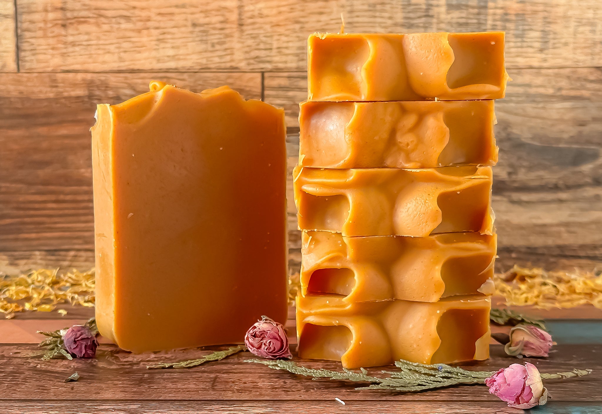 Turmeric carrot soap