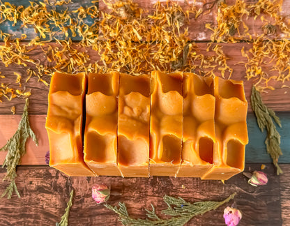 Turmeric carrot soap