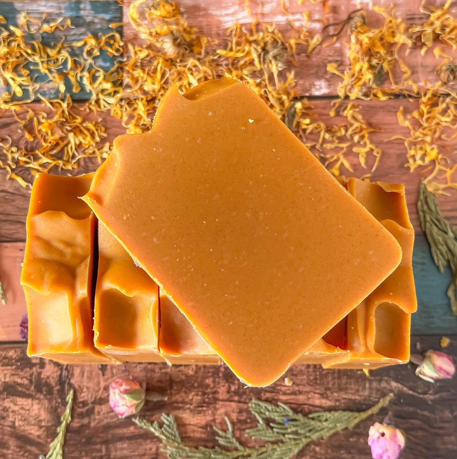 Turmeric carrot soap