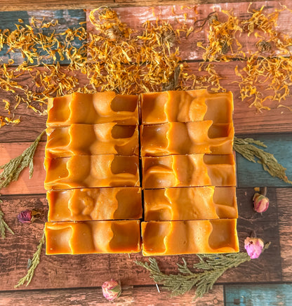 Turmeric carrot soap