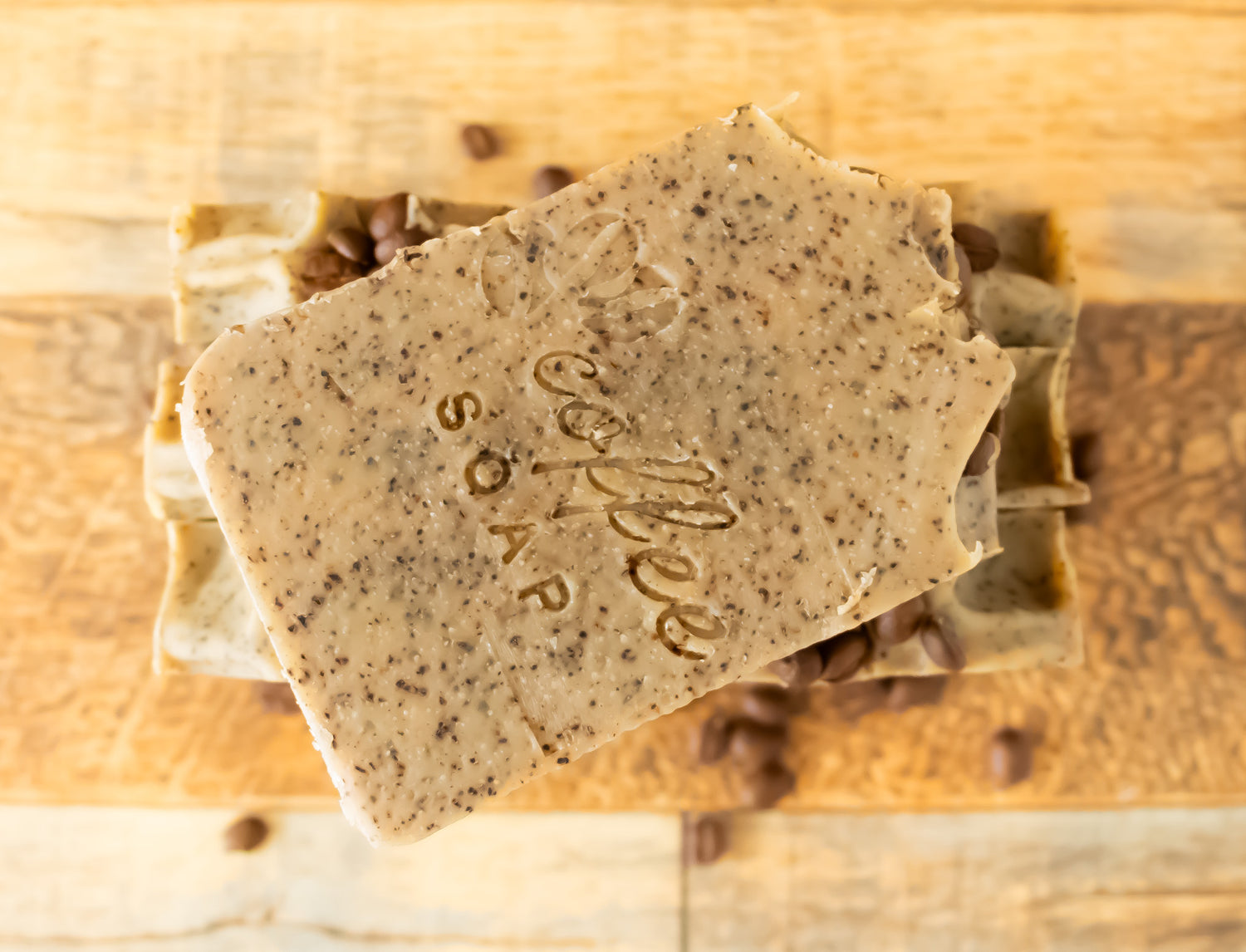 Coffee scrub soap
