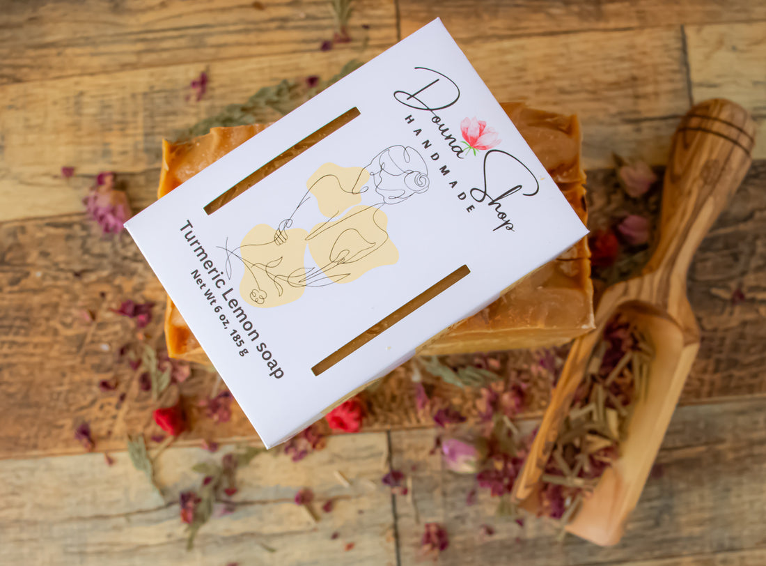 Turmeric lemon soap