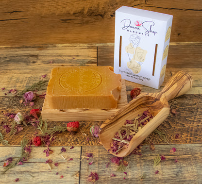 Turmeric lemon soap