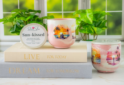 Sun-kissed candle