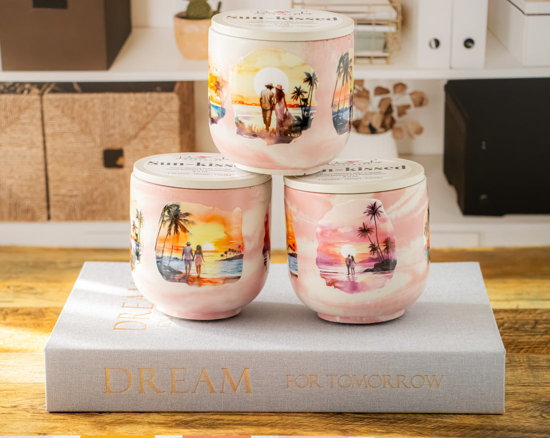 Sun-kissed candle