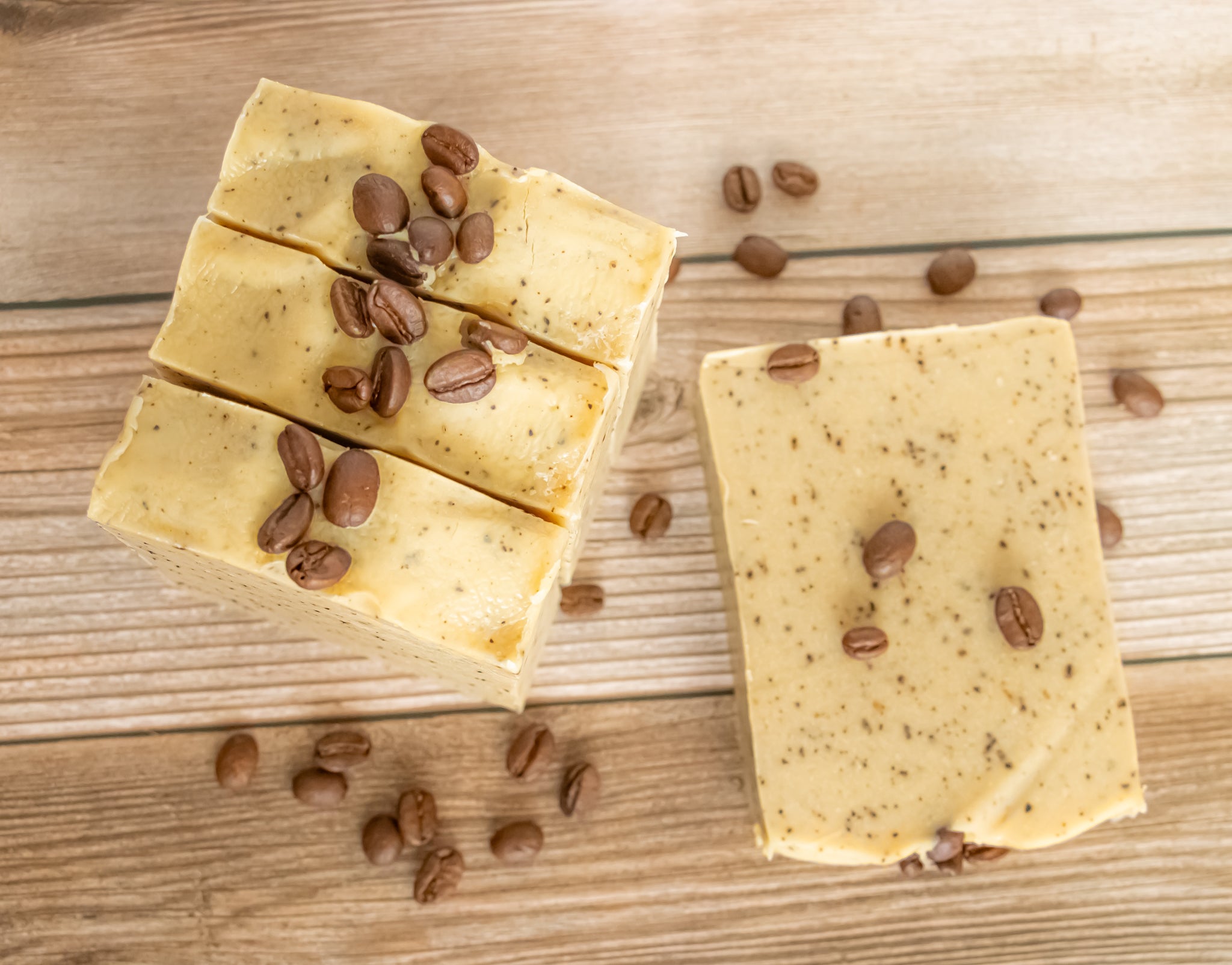 Coffee scrub soap