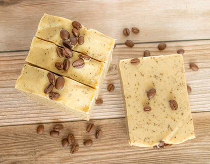 Coffee scrub soap