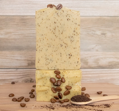 Coffee scrub soap