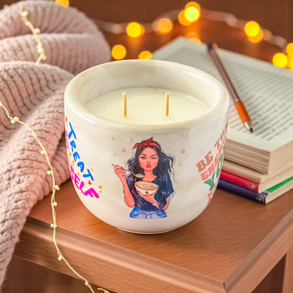 MOOD Candle | Fruit Loops Scented Candle: Playful Concrete Jar Home Fragrance