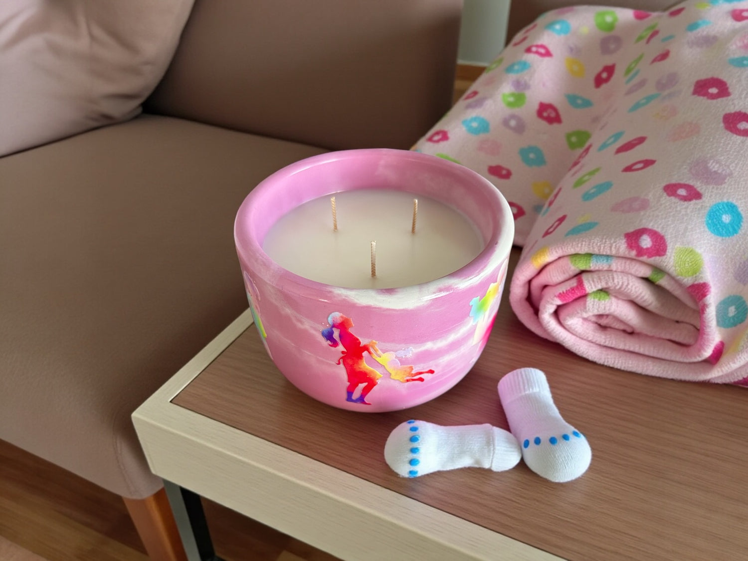 A Mother’s Love Candle | Handmade Floral Candle | Coco Apricot Wax | Jasmine, Rose &amp; Plum | Non-Toxic | Mother’s Day Gift