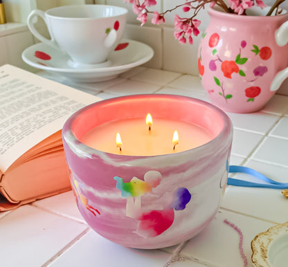 A Mother’s Love Candle | Handmade Floral Candle | Coco Apricot Wax | Jasmine, Rose &amp; Plum | Non-Toxic | Mother’s Day Gift