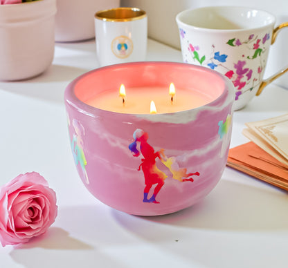 A Mother’s Love Candle | Handmade Floral Candle | Coco Apricot Wax | Jasmine, Rose &amp; Plum | Non-Toxic | Mother’s Day Gift