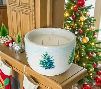 Silent Pines Candle – Handmade Christmas Candle | Pine, Sage &amp; Cedarwood Scent | Winter Forest Candle | Eco-Friendly Holiday Gift