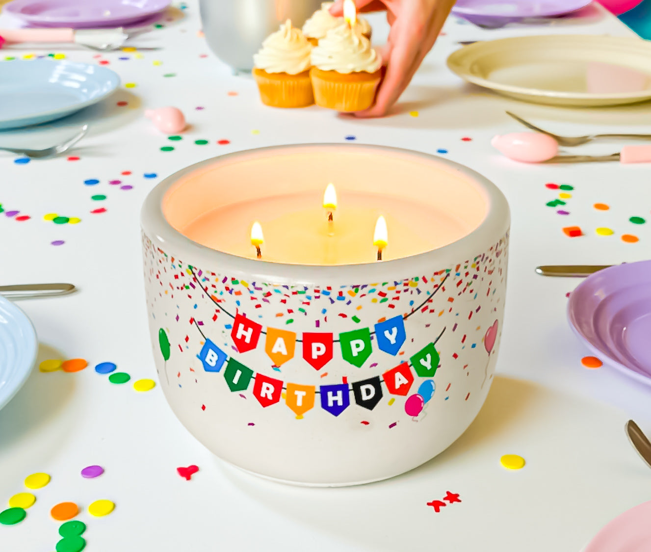 Happy Birthday Candle • Butterscotch Bourbon • Handmade Jar • Birthday Gift