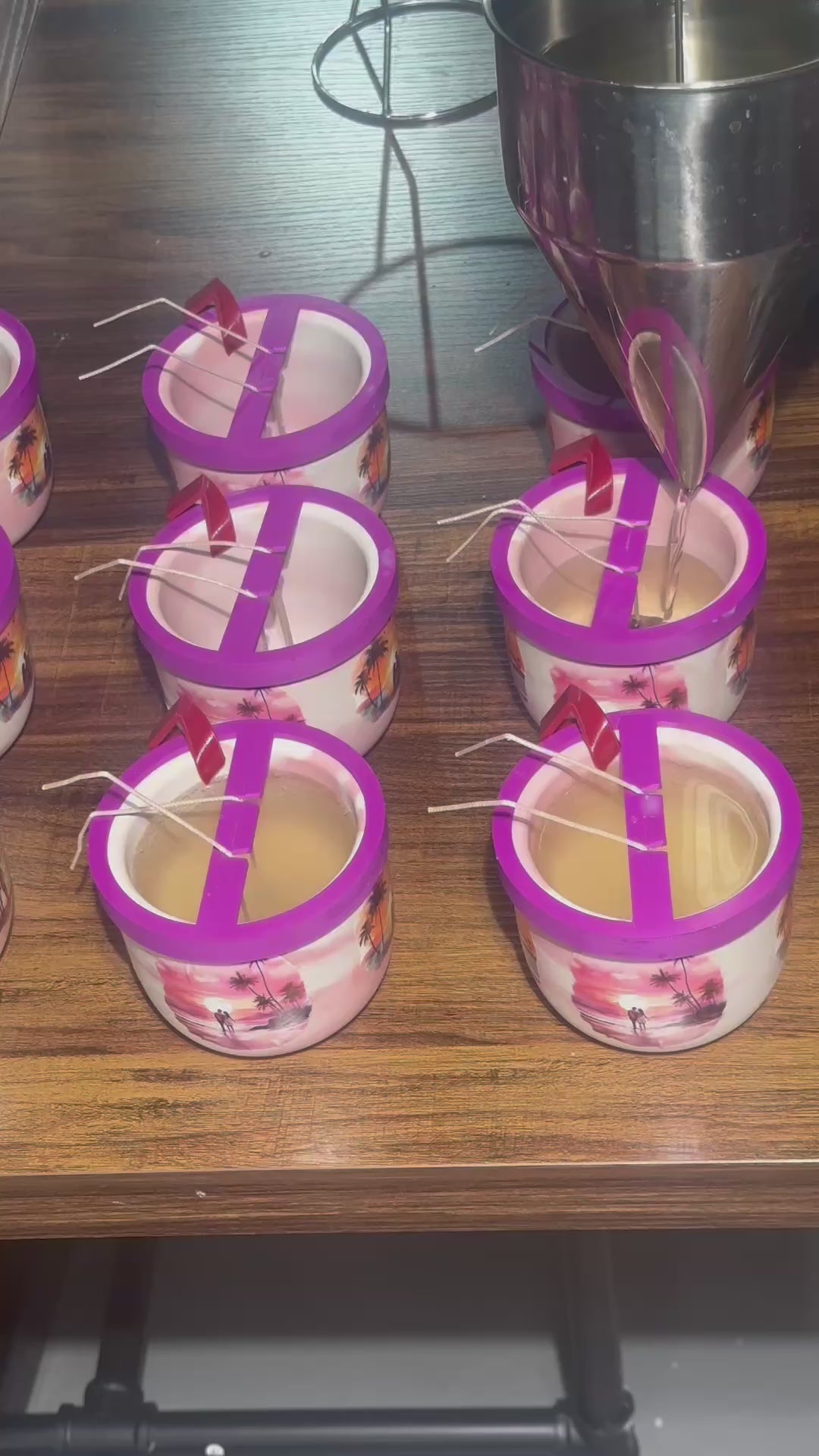 Sun-kissed candle