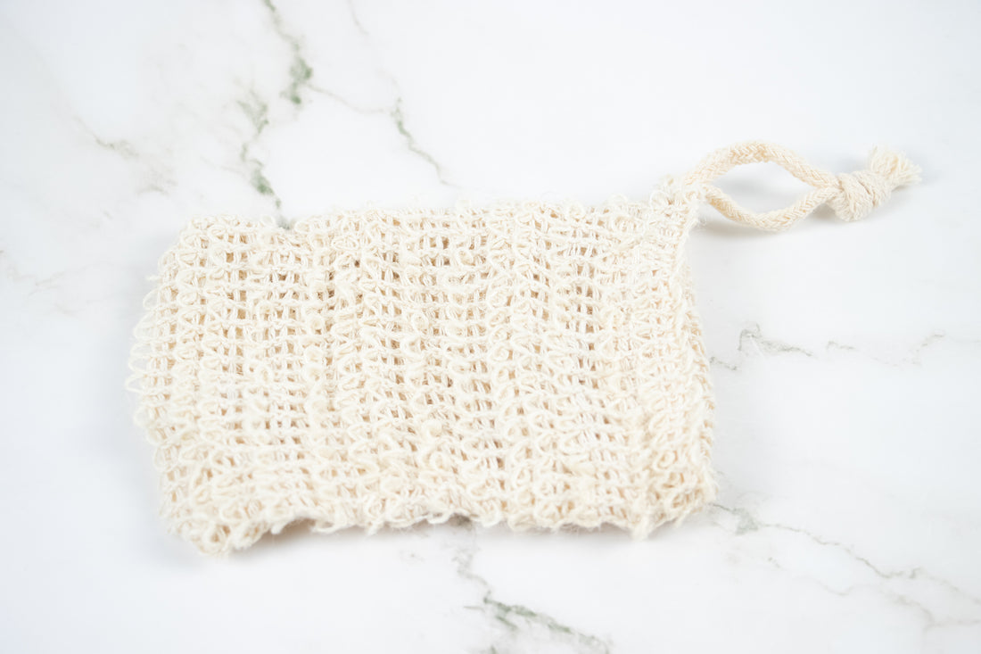 Exfoliating pouch soap bag